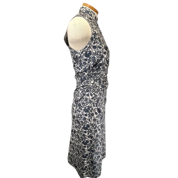 Prada Cheongsam Silk Floral Fitted Dress Women 40 US 4 - Picture 4 of 16